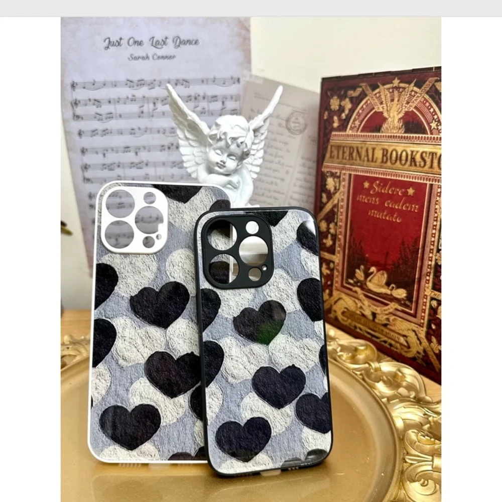 Clearance.2 item.iphone13/13pro/13promax/iphone14 plus/14pro/14promax heart Case